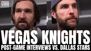 Mark Stone & Alex Pietrangelo React to Vegas Golden Knights Series Loss vs. Dallas: "Great Hockey"