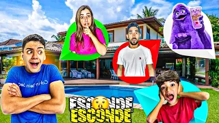 ESCONDE-ESCONDE EXTREMO POR FOTO COM A FAMÍLIA ROCHA E O GRIMACE SHAKE INSANO