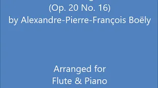 "Danse Villageoise" from "24 Pièces pour Piano" (Op 20 No 16) for Flute & Piano