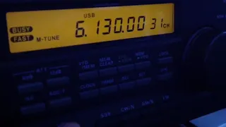 Yaesu FRG-100 vs. Tecsun PL-330 on 6130 kHz