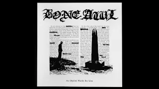 Bone awl US - An obelisk marks the line (2020)