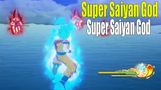 DBZ Kakarot - Super Saiyan God SS Goku Free Roam (SSB)