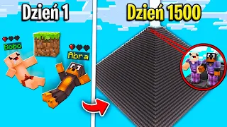 PRZEŻYLIŚMY *1500 DNI* z BOBO na JEDNYM BLOKU i ZROBILIŚMY TO… w Minecraft! 😱⚠️