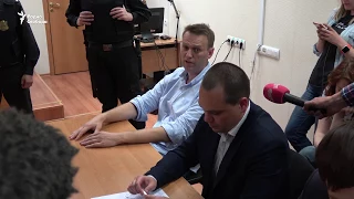 Навальный рассказал об итогах акции 12 июня. Интервью в зале суда