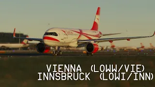 Microsoft Flight Simulator 2020 | Vienna (LOWW) to Innsbruck (LOWI) | Austrian A320neo