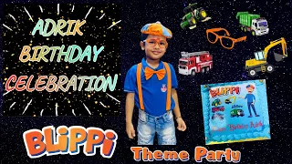 Blippi Theme Birthday Party | Happy Birthday Song | Blippi Theme Cake | Birthday Party Ideas for Kid