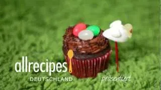Anleitung: Cupcakes mit Osternest verzieren für Ostern
