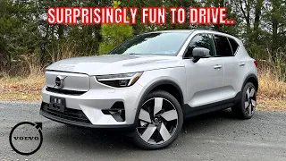 2023 Volvo XC40 Recharge Twin AWD ULTIMATE - REVIEW and POV DRIVE - FAST!