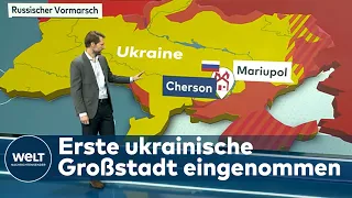 CHARKIW und MARIUPOL: Russische Armee intensiviert Angriffe mit Raketen – Cherson eingenommen