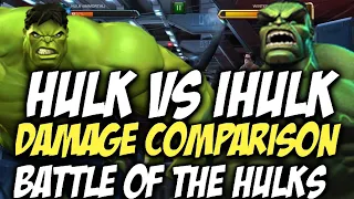 OG Hulk Vs iHulk Damage Comparison | BATTLE OF THE HULKS! | Marvel Contest Of Champions