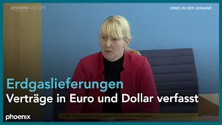 Pressekonferenz der Bundesregierung zur Zahlung von russischen Energielieferungen am 01.04.22