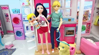 Miraculous Ladybug Doll Family LOL Surprise Baby Morning routine House Cleaning Bébé Miraculous