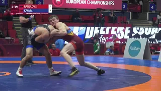 1/4 FS - 70 kg: S. RADULOV (UKR) v. M. KAYA (TUR)