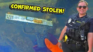 Police Surprised Scuba Divers Found Stolen Gun In Sewage Polluted River!