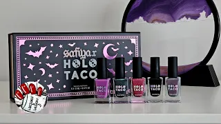 NEW Safiya X Holo Taco Nail Polish Collection!  Opening and Swatching! :)