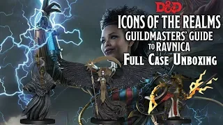 Dungeons & Dragons 5e -- Icons Of The Realms Unboxing A Full Case Of Ravnica Miniatures