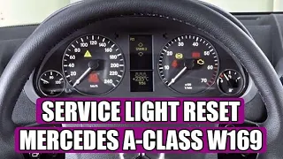 Service light reset Mercedes A-Class W169 (2004 – 2012) in 6 steps