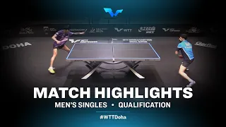 Cho Daeseong vs Nima Alamian | WTT Contender Doha 2021 | Men's Singles | QUAL Highlights