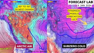 Mon 1/8/24 - Let's talk about the arctic outbreak | Blizzard in the Plains [Forecast Lab]