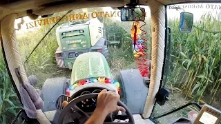 Cab View | SPECIAL CUSTOM John Deere 7530 P + Krone Big X 580 | Mais Silage