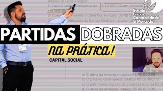 ✅📝MÉTODO DAS PARTIDAS DOBRADAS - LANÇAMENTOS CONTABÉIS NA PRÁTICA! EXERCÍCIO(CONTABILIDADE)RAZONETES