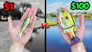 $1 vs $100 Swimbait Fishing Challenge