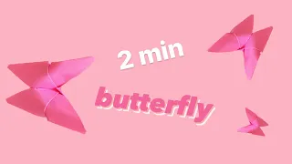 Easy simple Origami Butterfly In only 2 Minutes