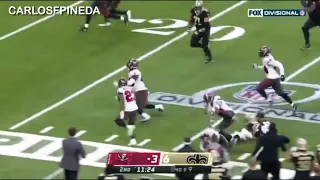 Drew Brees intercepted by Sean Murphy-Bunting Bucs vs Saints