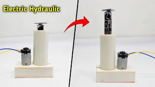How To Make Electric Hydraulic Jack At Home From 130 DC Motor
