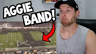 Rugby Player Reacts to TEXAS A&M AGGIE BAND HALFTIME SHOW!