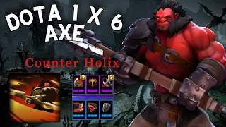 АКС через КРУТИЛКУ в Доте 1x6 AXE через Counter Helix / DOTA 1x6 / Дота 2