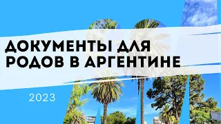 Документы для родов в Аргентине 2023