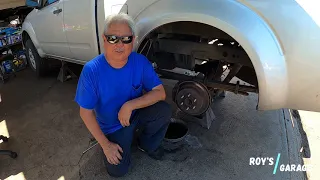 2010 NISSAN SE (PART 2) FRONTIER EMERGENCY REAR BRAKES AND PADS/ROTORS