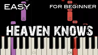 HEAVEN KNOWS ( LYRICS ) - RICK PRICE | SLOW & EASY PIANO