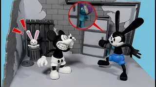 [FNF] Making Mickey Mouse (MOD) VS Oswald The Lucky Rabbit with Pibby & Bun Bun | Diorama | Clay Art