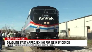 Time runs out for opponents to bring evidence in Gulf Coast passenger rail fight - NBC 15 WPMI