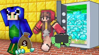 ROBBING A DIAMOND BANK In MINECRAFT! (RC Car Heist)