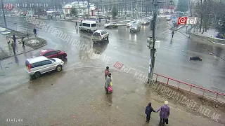 Рыбинск ДТП перекресток Серова Бабушкина 04 10 2018