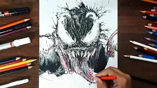 Drawing Venom (Tom Hardy) - Venom Movie 2018