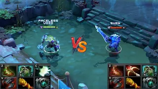 Dota 2 | Faceless Void vs Sven lvl 30 | [WITH SKILLS] | Full Items