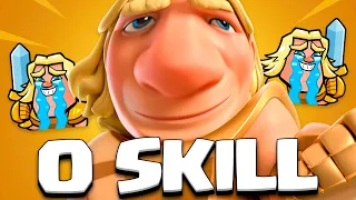 THE MOST *NO SKILL* DECK IS CLASH ROYALE 🤣