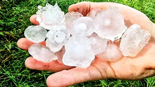 Classic supercell with large hail in France! (18/06/2023)