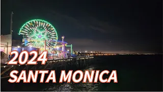 Wow, Let's go!  Santa Monica Beach evening  05.10.2024