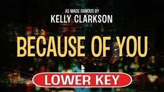 Because Of You (Karaoke Lower Key) - Kelly Clarkson