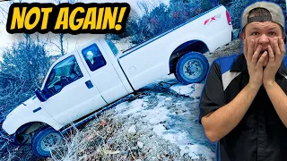 Wales Canyon Strikes Again! Ford F250 Goes Off Of Cliff!