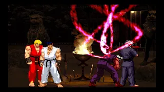 Watch This Fight OR You Will Regret It || Ice RYU & Fire KEN VS SVC Bosses - High Level Insane Fight