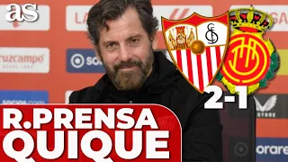 QUIQUE SÁNCHEZ FLORES, rueda de prensa completa SEVILLA 2 - MALLORCA 1