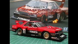 Aoshima Nissan Skyline KDR30 Super Silhouette 1/24 full build video