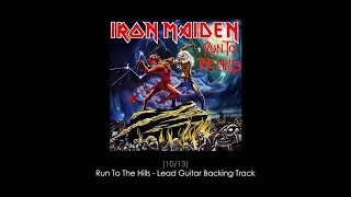 Iron Maiden - Run To The Hills - Lead Guitar Backing Track (10/13)