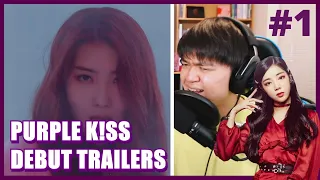 PURPLE K!SS (퍼플키스) - Debut Trailers Reaction (Ireh, SWAN, Yuki, Na Go Eun, Chaein) Part 1 Reaction